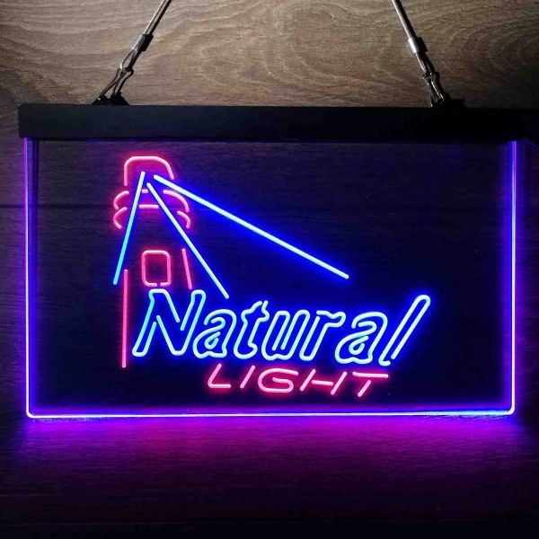 Natural Light Lighthouse Dual LED Neon Light Sign